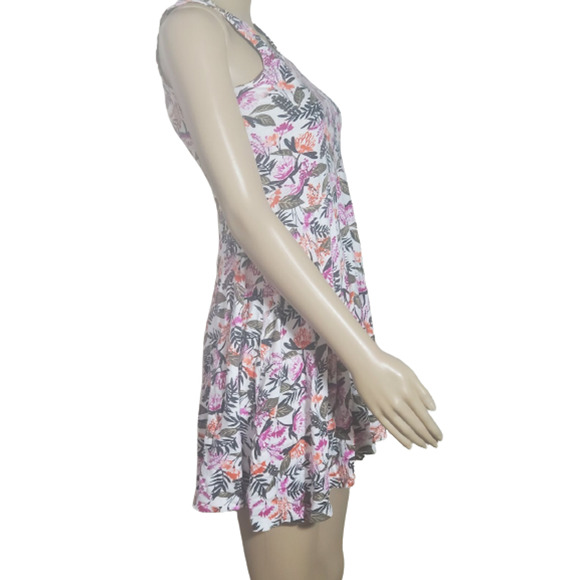 GAP Girl's Multicolor Cotton Floral Print Sleeveless V-Neckline Dress Size XL - Picture 3 of 7